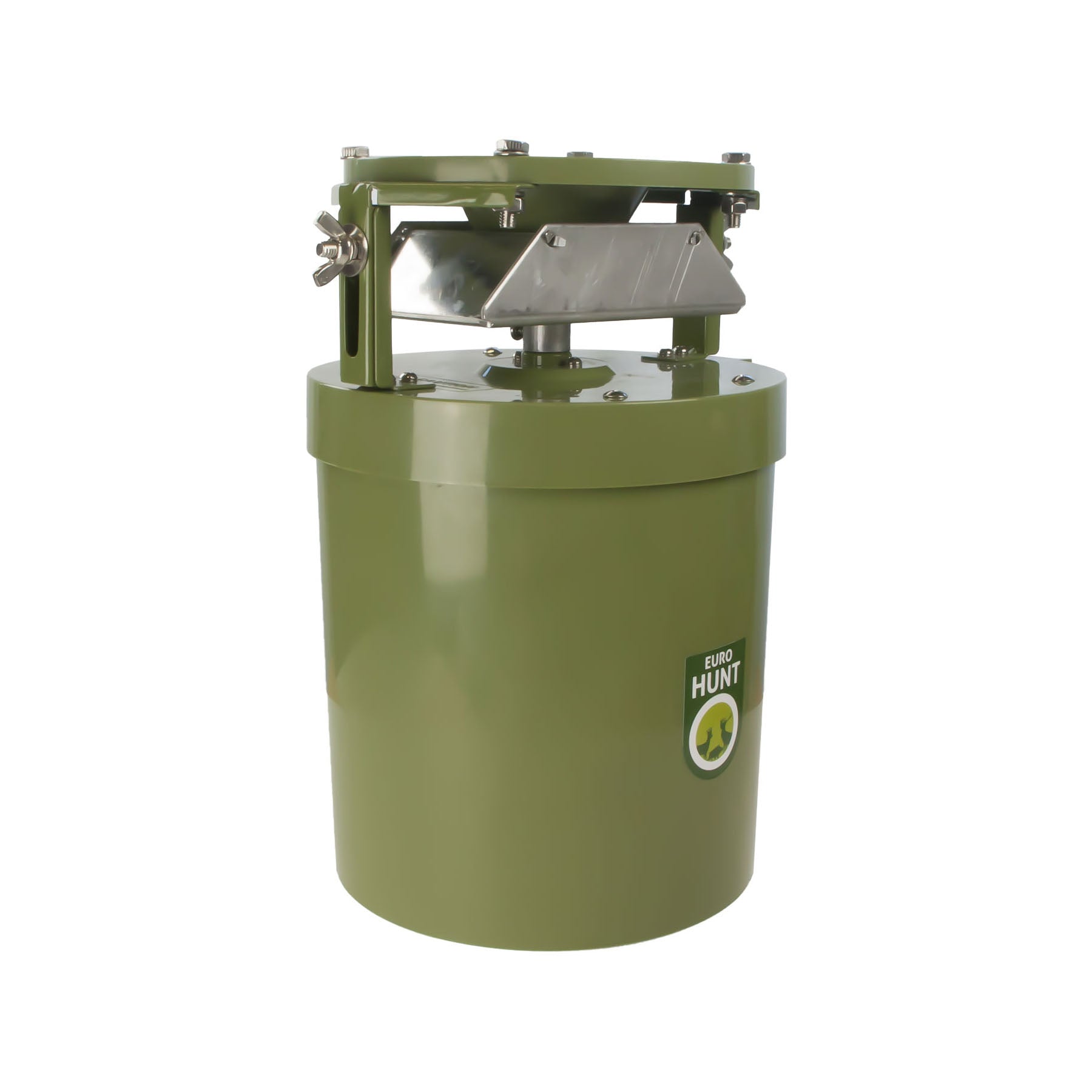 EUROHUNT Futterautomat Light 12V digitaler Wildfutter Streuautomat für die Jagd