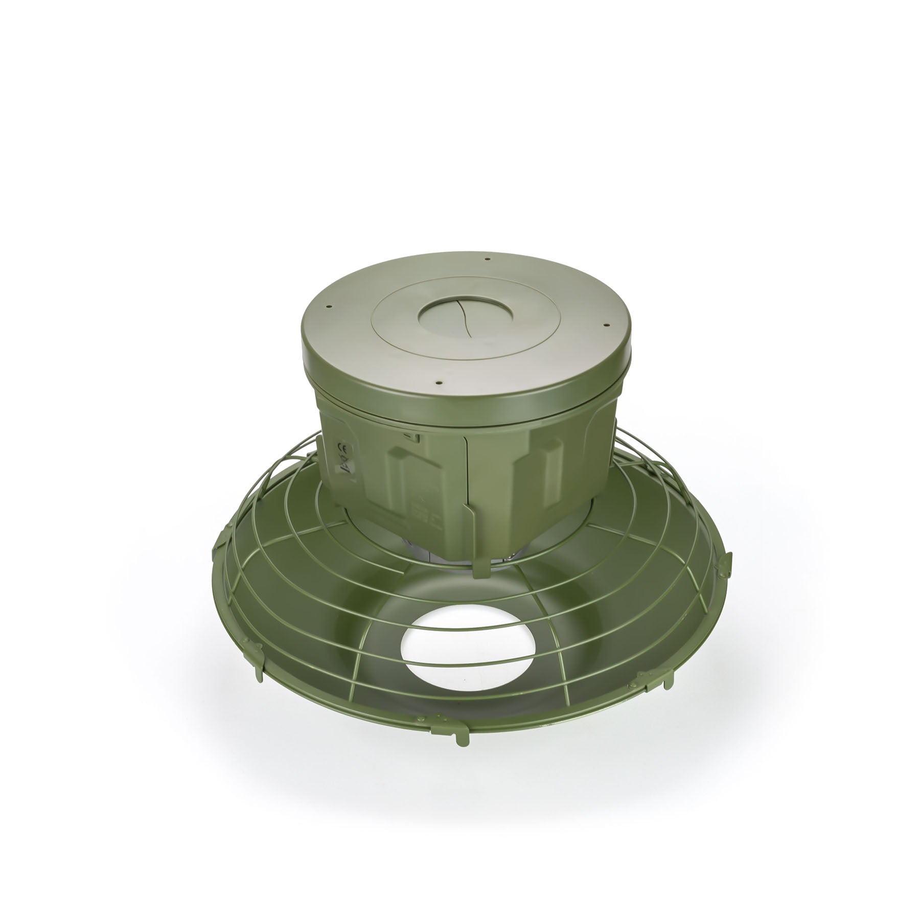 EUROHUNT Futterautomat Evolution digitaler Streuautomat mit Bajonettverschluss und Schutzkäfig