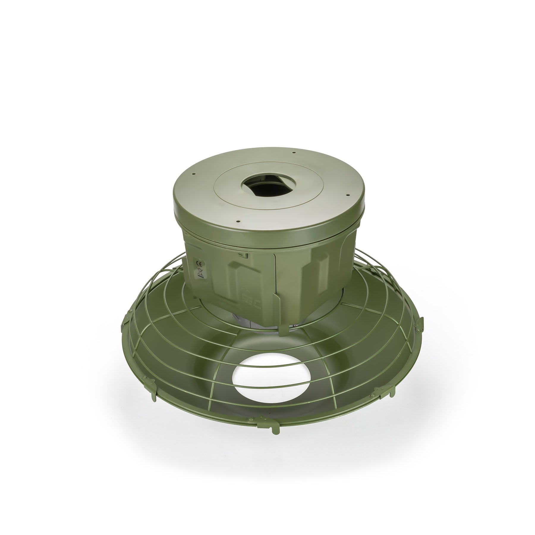 EUROHUNT Futterautomat Evolution digitaler Streuautomat mit Bajonettverschluss und Schutzkäfig