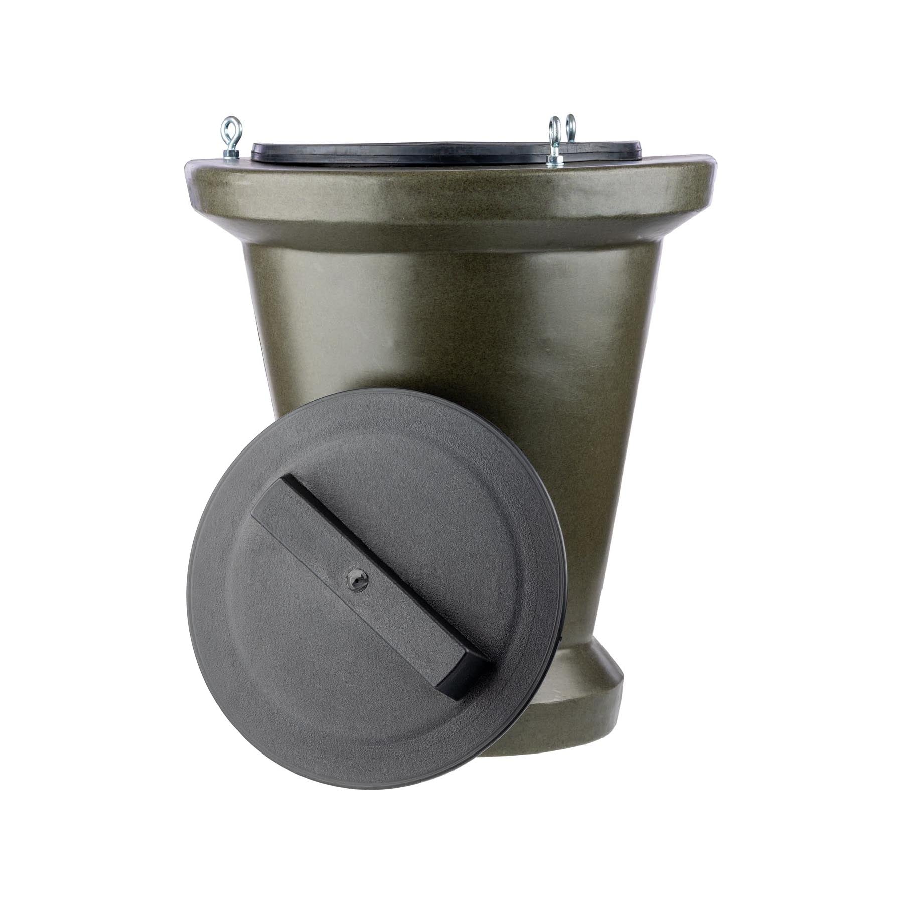 Eurohunt Vorratsbehälter für Futterautomaten 18kg Grün Frostbeständig Schlagzäh