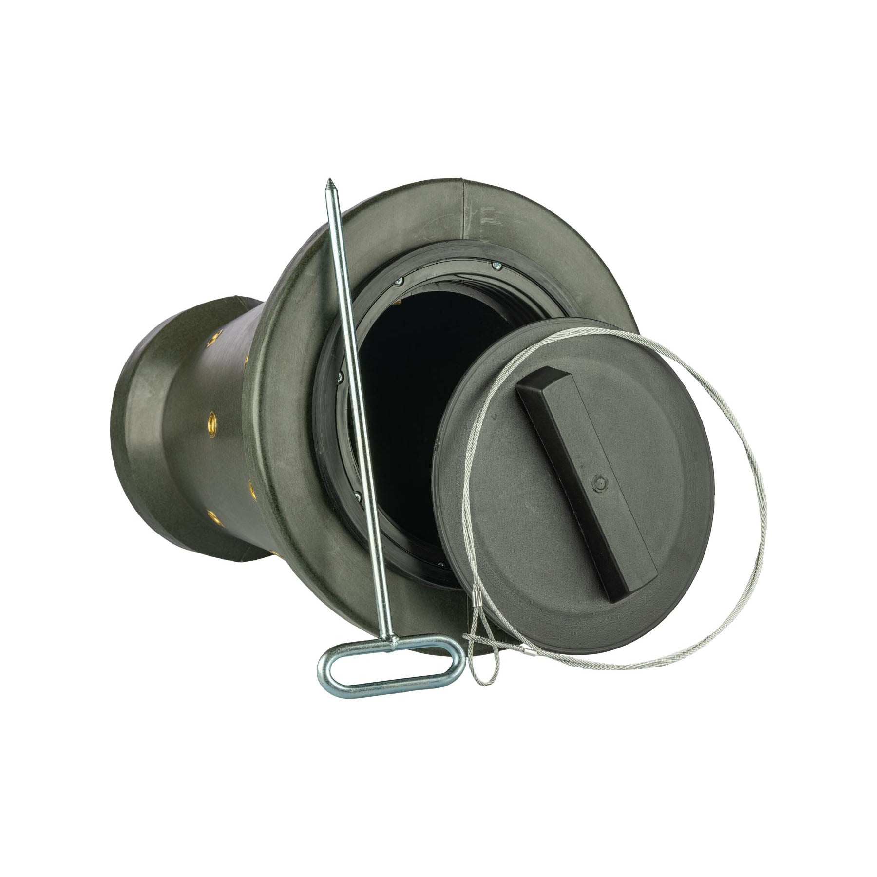 EUROHUNT Futterkegel für Schwarzwild 18kg Kapazität mit verstärkten Metallösen