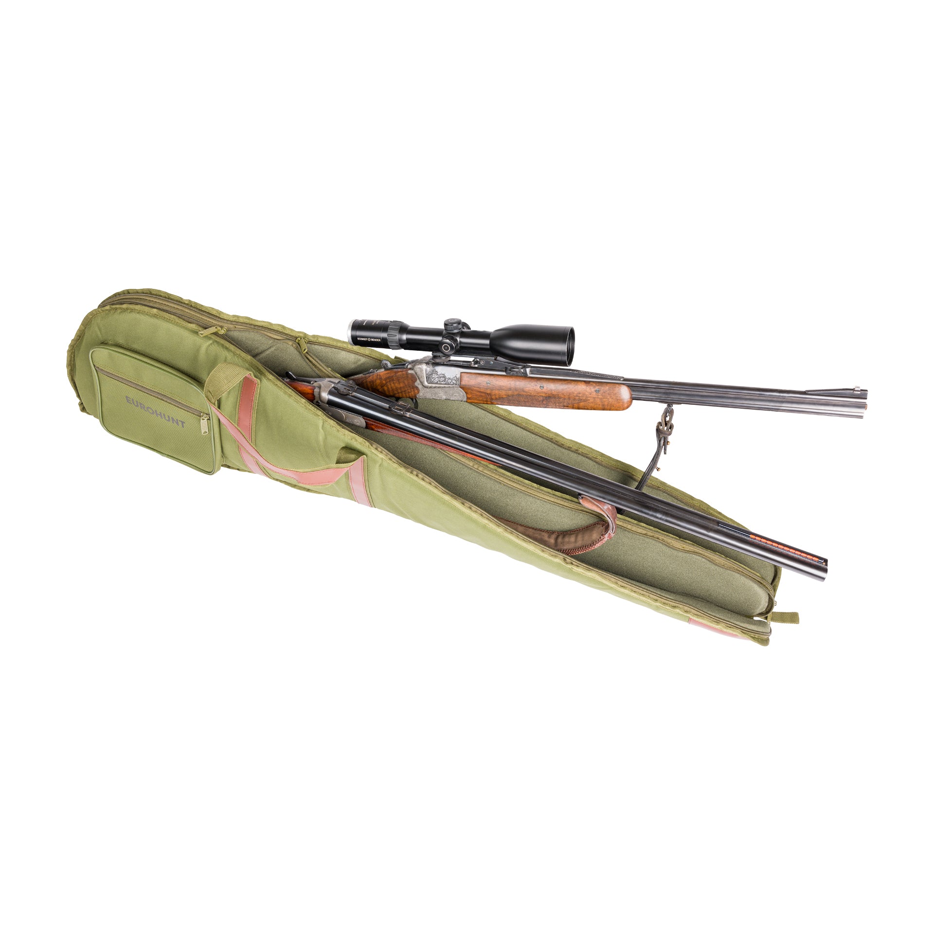 EUROHUNT Spezialfutteral für 2 Langwaffen 125cm – Gepolstertes Doppelfutteral