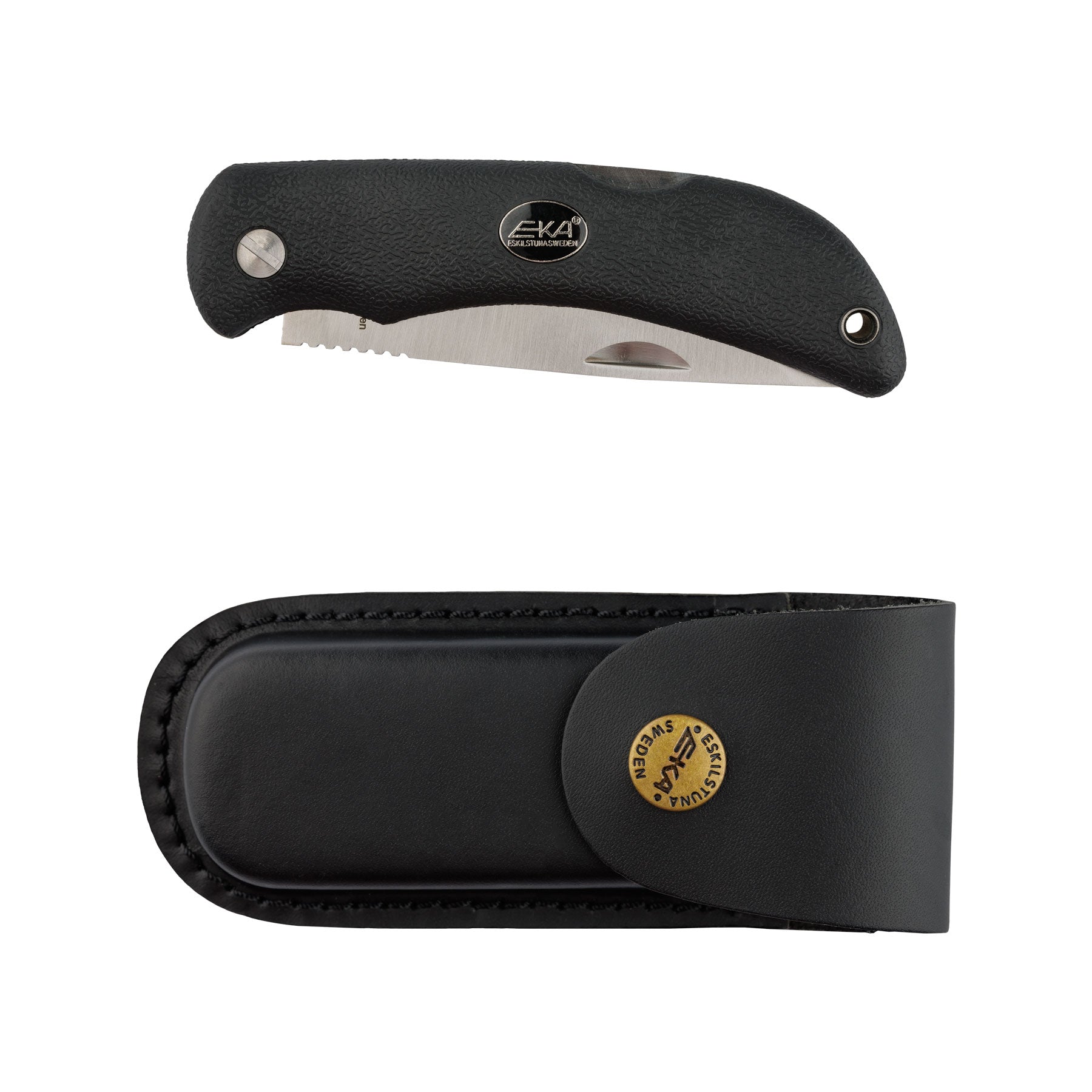 EKA Swede 10 Black Klappmesser mit Sandvik-Stahl und Proflex-Griff