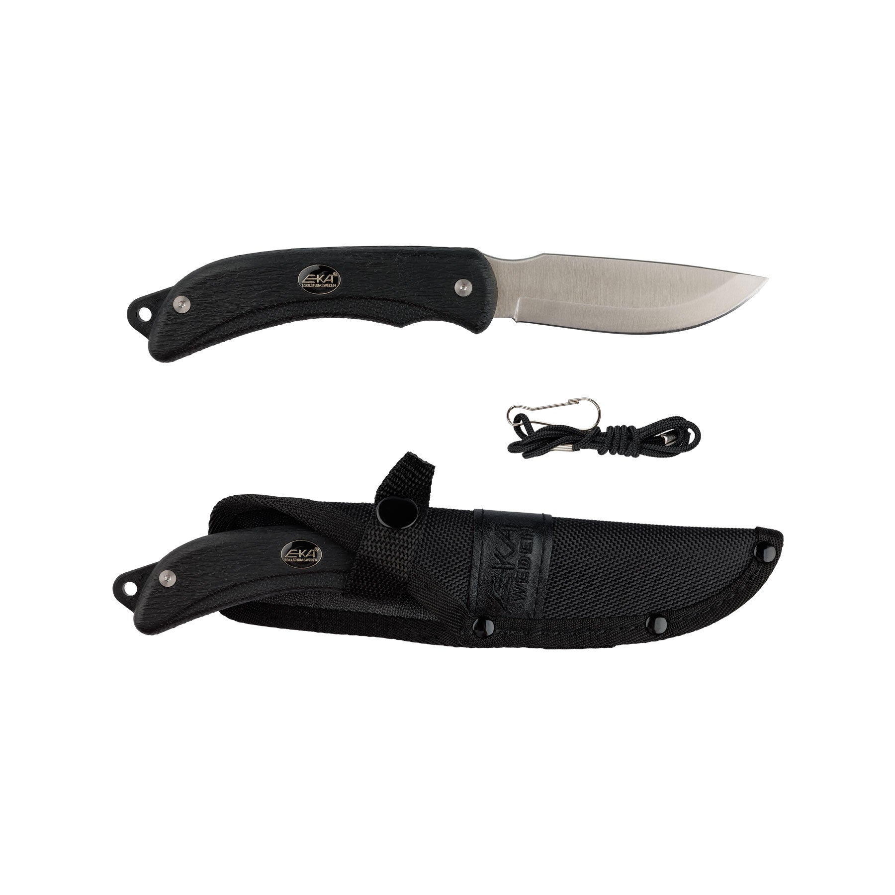 Vielseitiges EKA SwedBlade G3 Black Jagdmesser mit innovativer Wechselklinge