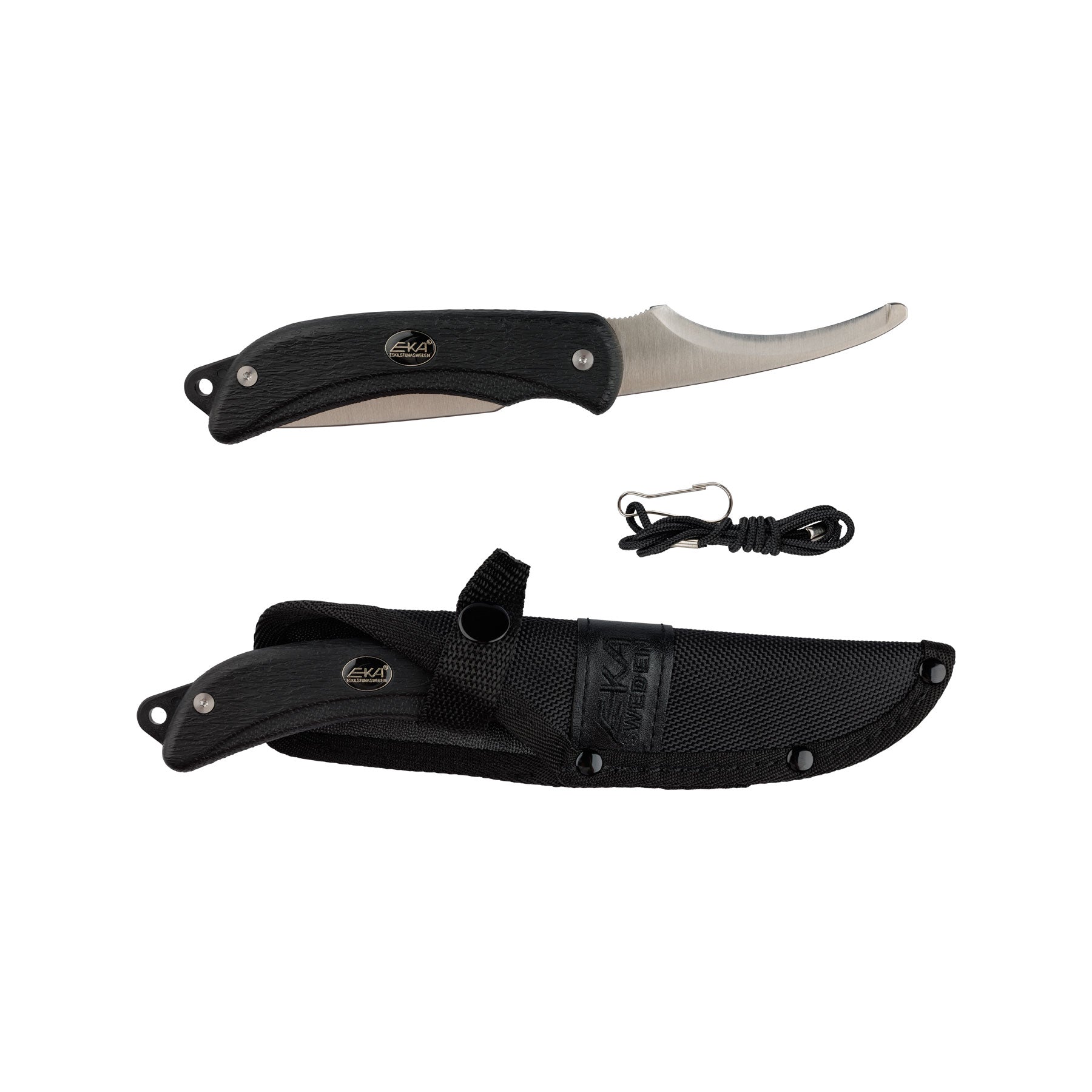 Vielseitiges EKA SwedBlade G3 Black Jagdmesser mit innovativer Wechselklinge