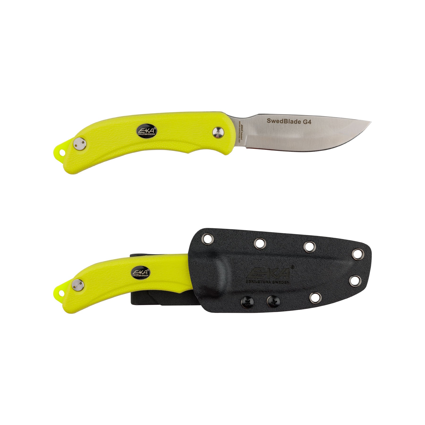 EKA SwedBlade G4 Lime Jagdmesser Sandvik-Stahl Aufbrechklinge Proflex-Griff
