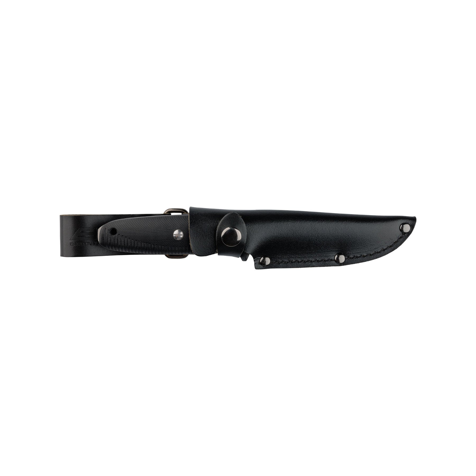 EKA Nordic W12 Black Profi-Jagdmesser mit Lederscheide und Glasbrecher