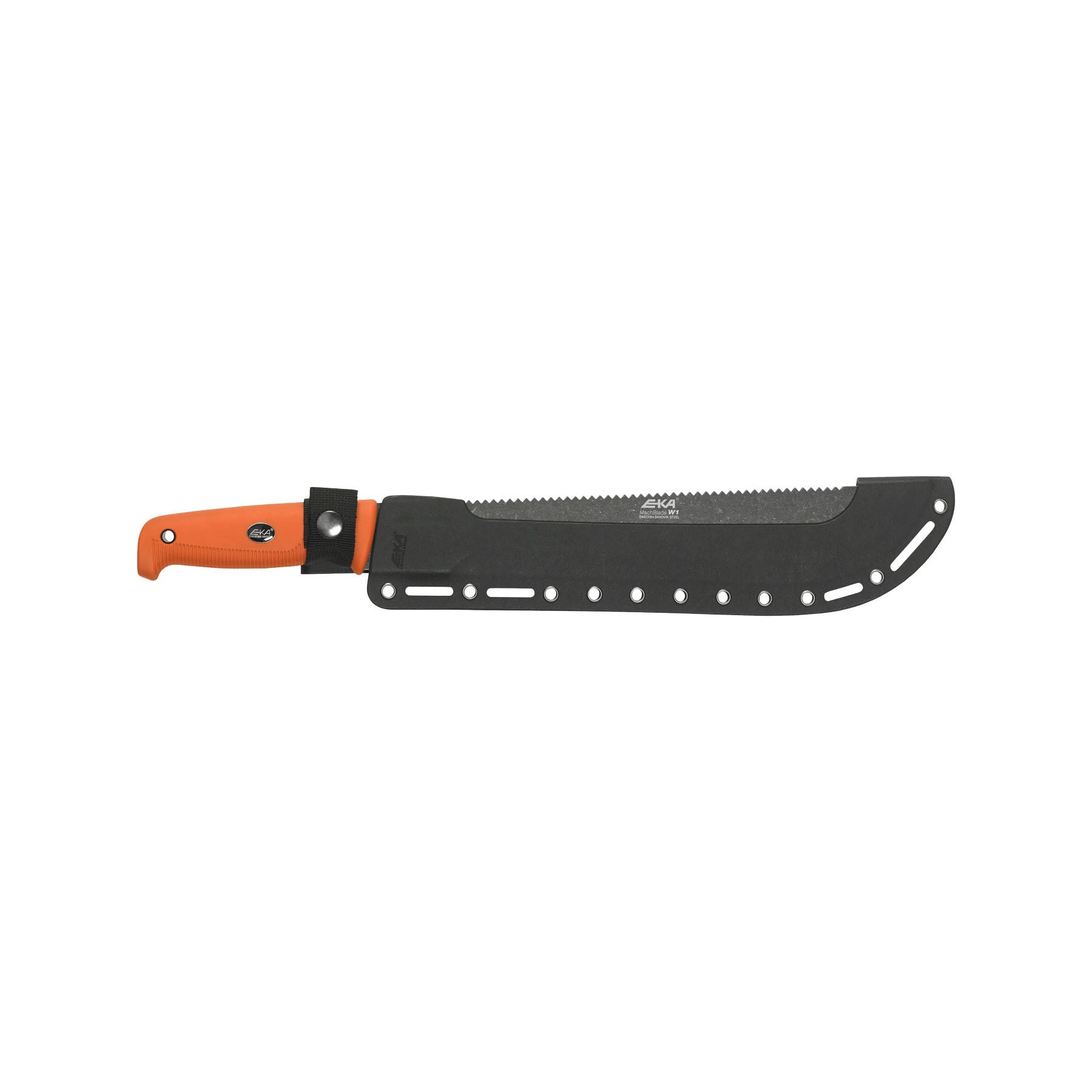 EKA MatchBlade W1 Orange Profi Buschmesser mit scharfem Sägerücken