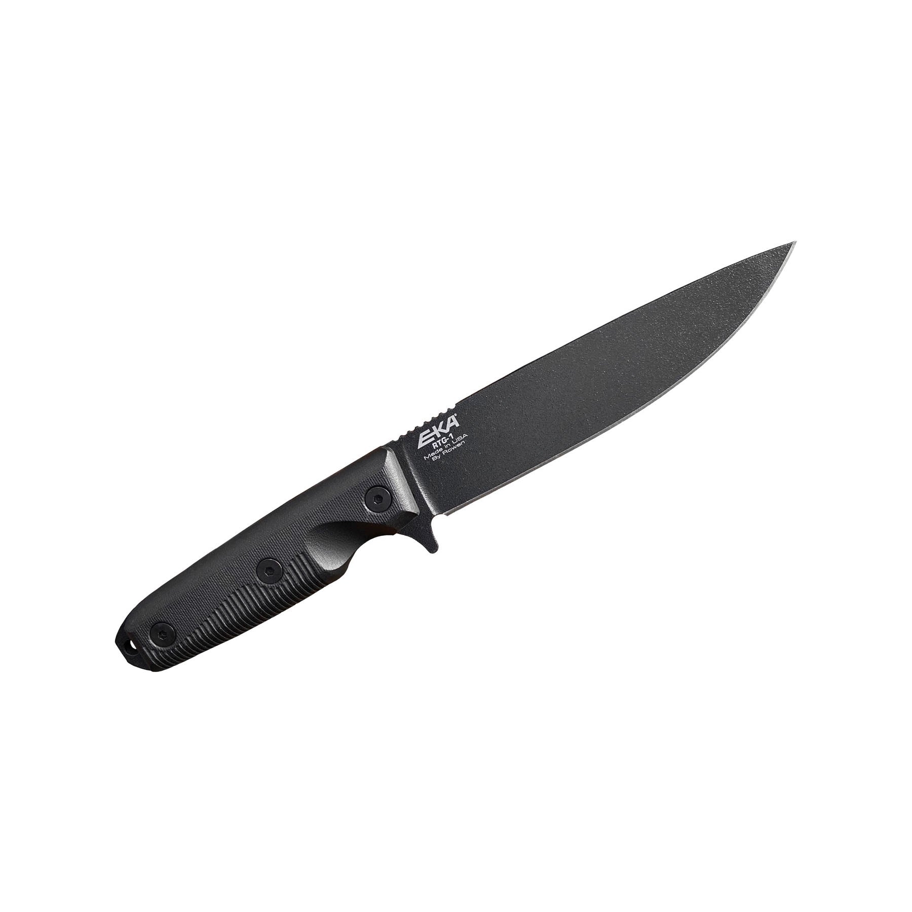 EKA RTG1 Survival Messer Schwarze Klinge G10 Griff Robustes Jagdmesser