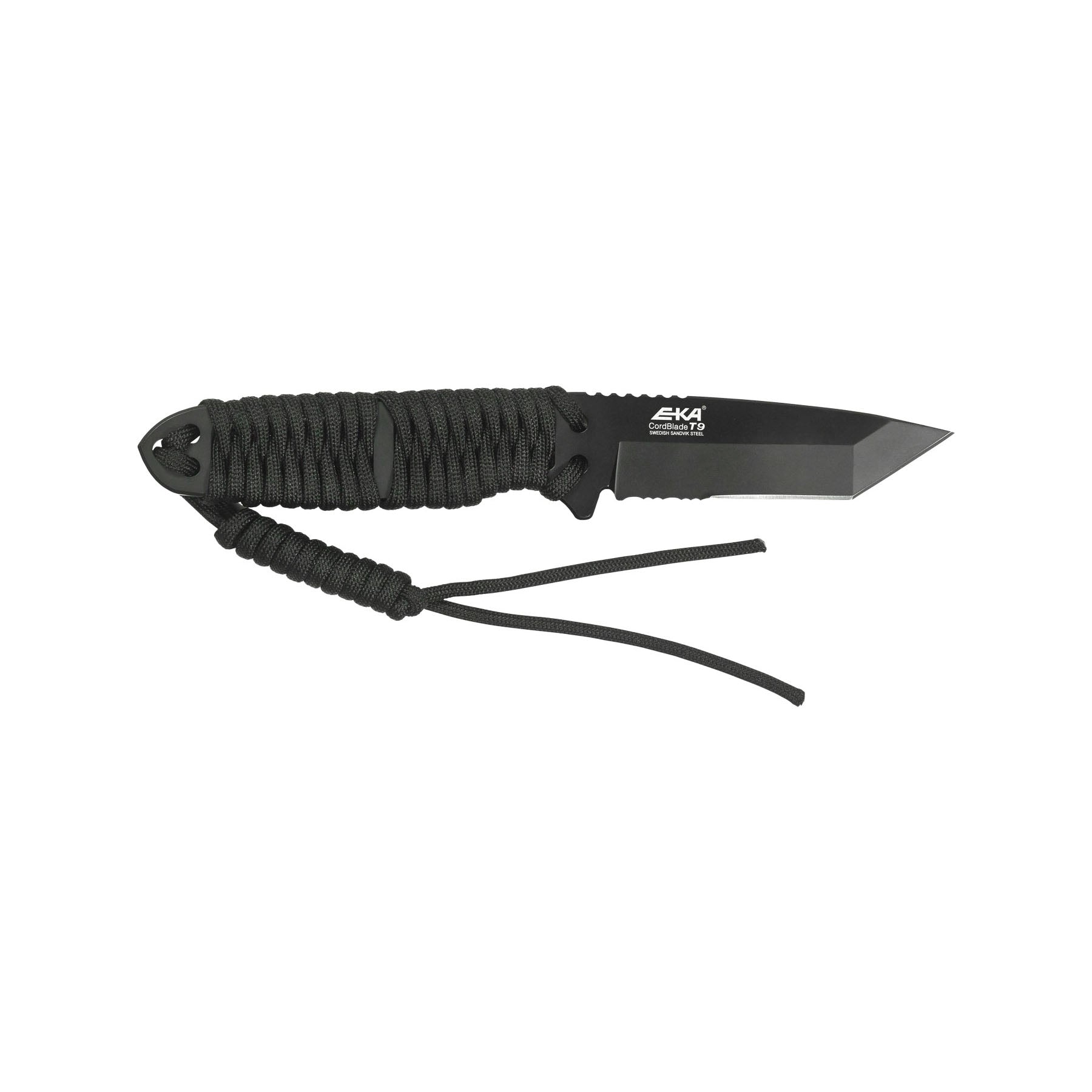 EKA Cordblade T9 Outdoormesser mit Paracord-Griff und Kydex-Scheide