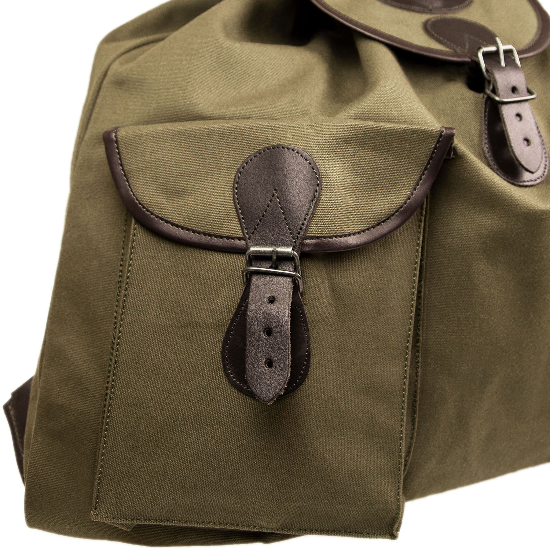 EUROHUNT Jagdrucksack 3 wasserabweisend mit Lederbesatz und 25 Liter Volumen