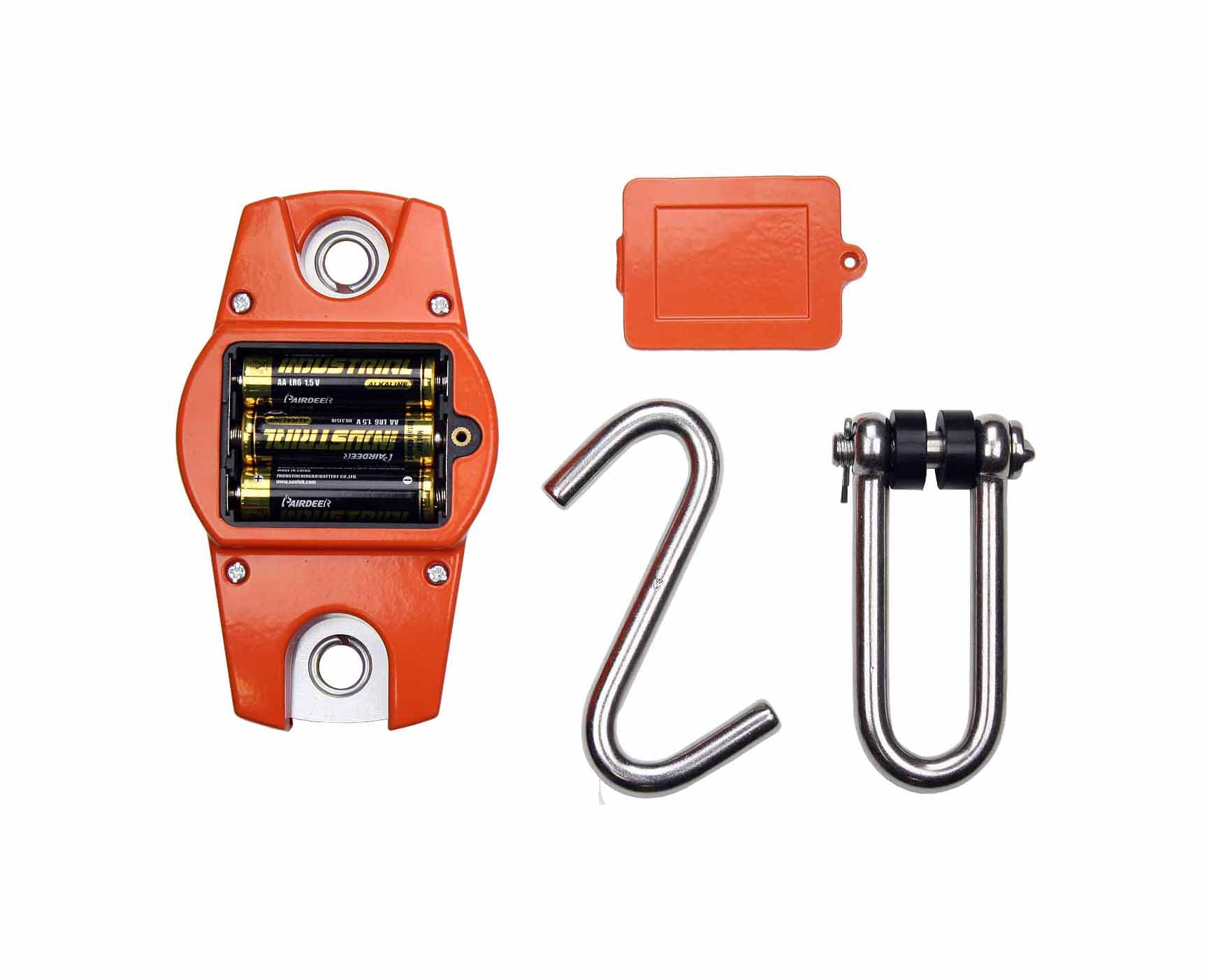 Präzise elektronische Wildwaage bis 300 kg mit robustem Karabinerhaken