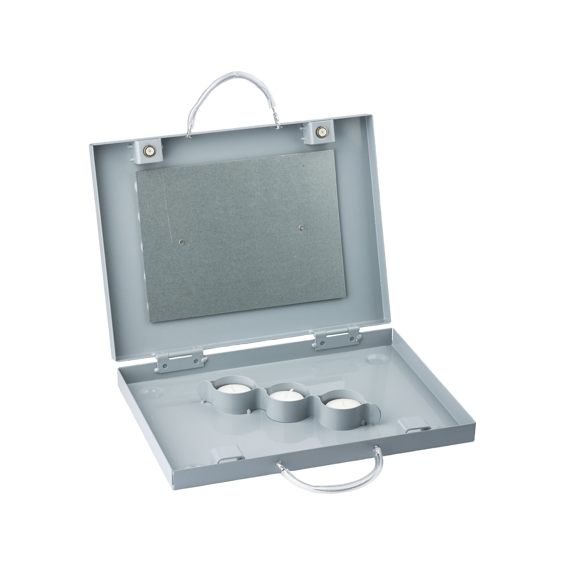 EUROHUNT Teelichtheizer Silber – kompakte Heizung für Zelt und Kanzel