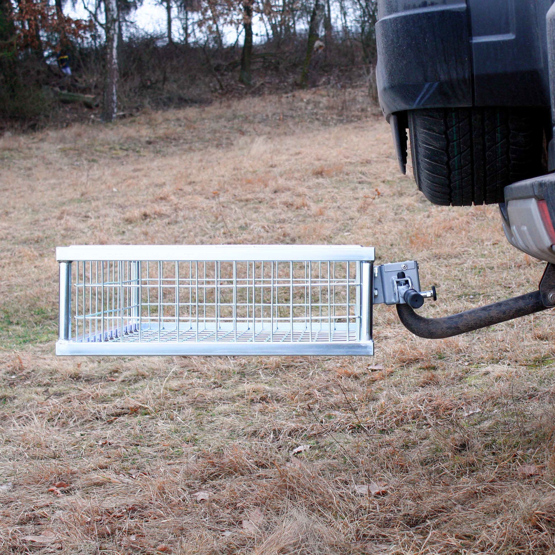 Eurohunt Verzinkter Wild-Heckträger mit Schnellkupplung für die Anhängerkupplung
