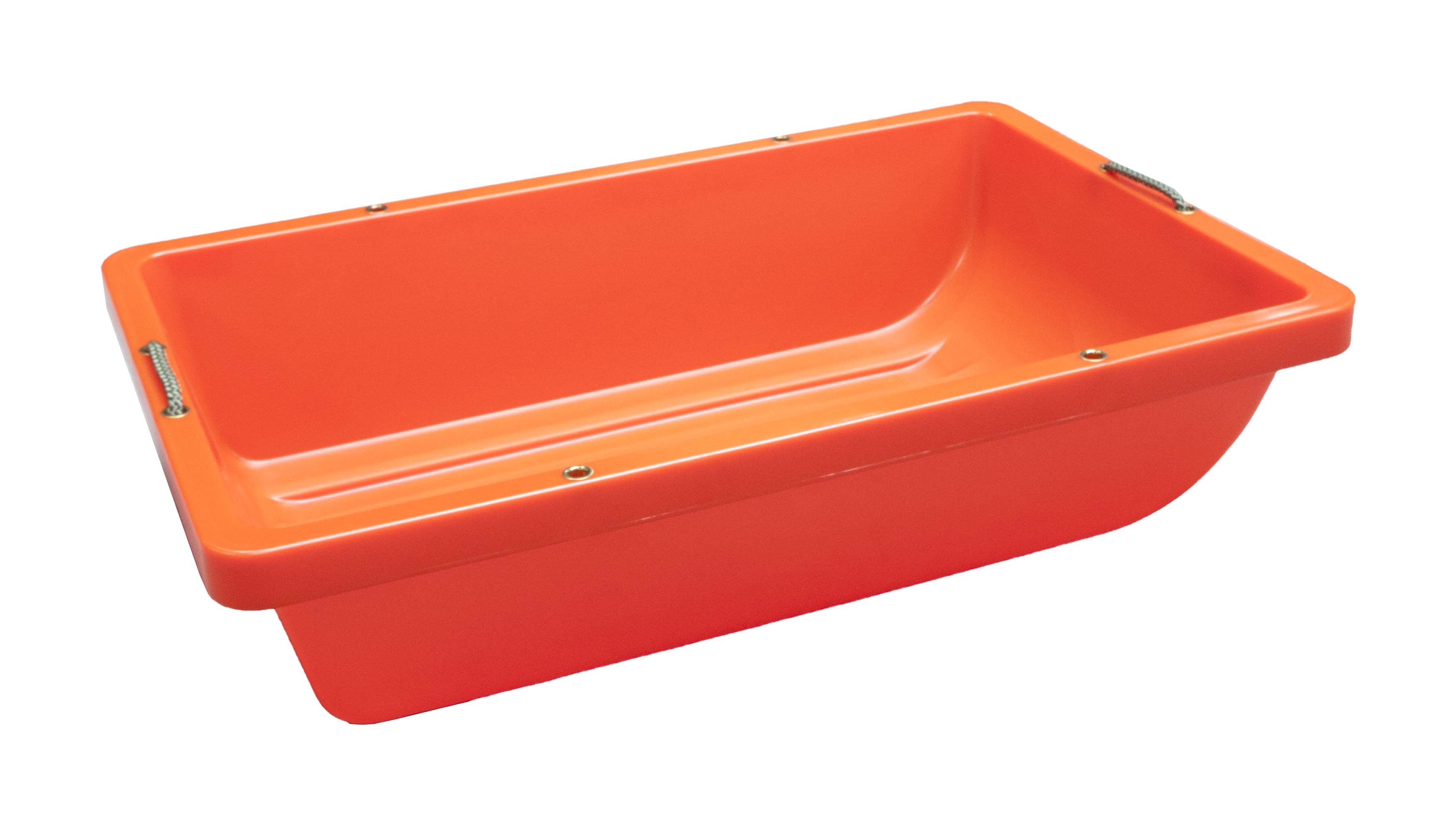 Robuste EUROHUNT Forstwanne Wildwanne mit Schlittenbug Orange 90cm