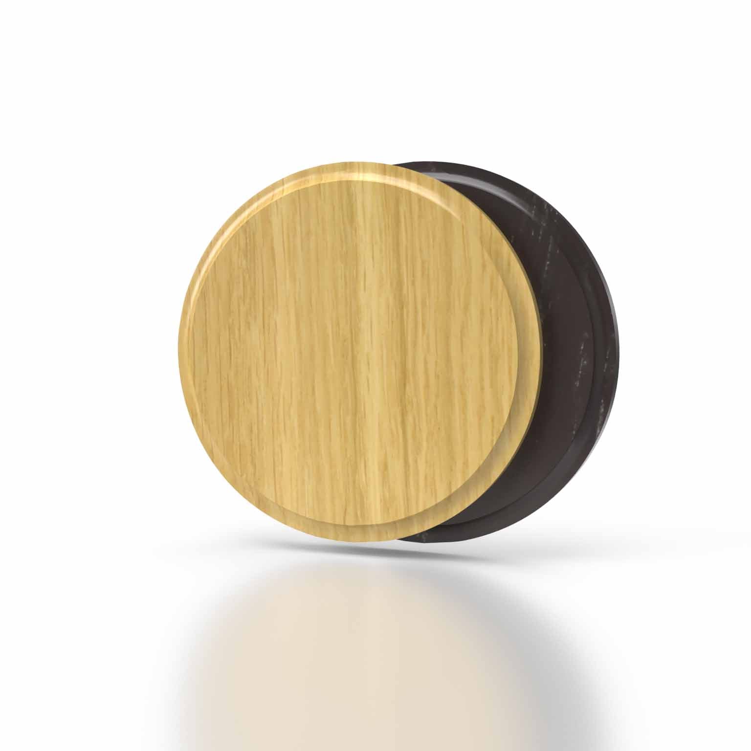 Hochwertiges rundes Keilerschild 10 cm Eiche Hell für Trophäen