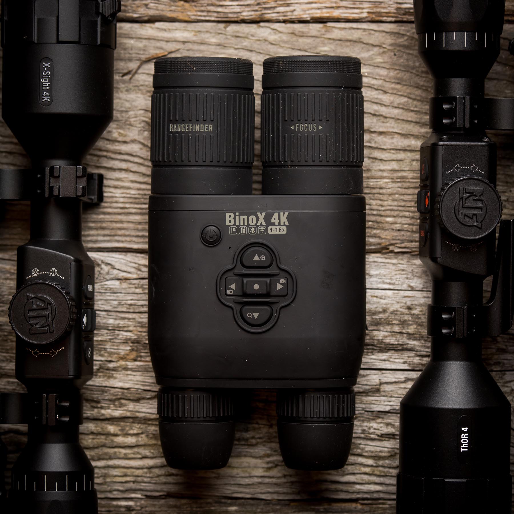 ATN BINOX 4K 4-16x Digitales Nachtsicht-Fernglas mit Laser-Entfernungsmesser für Jagd