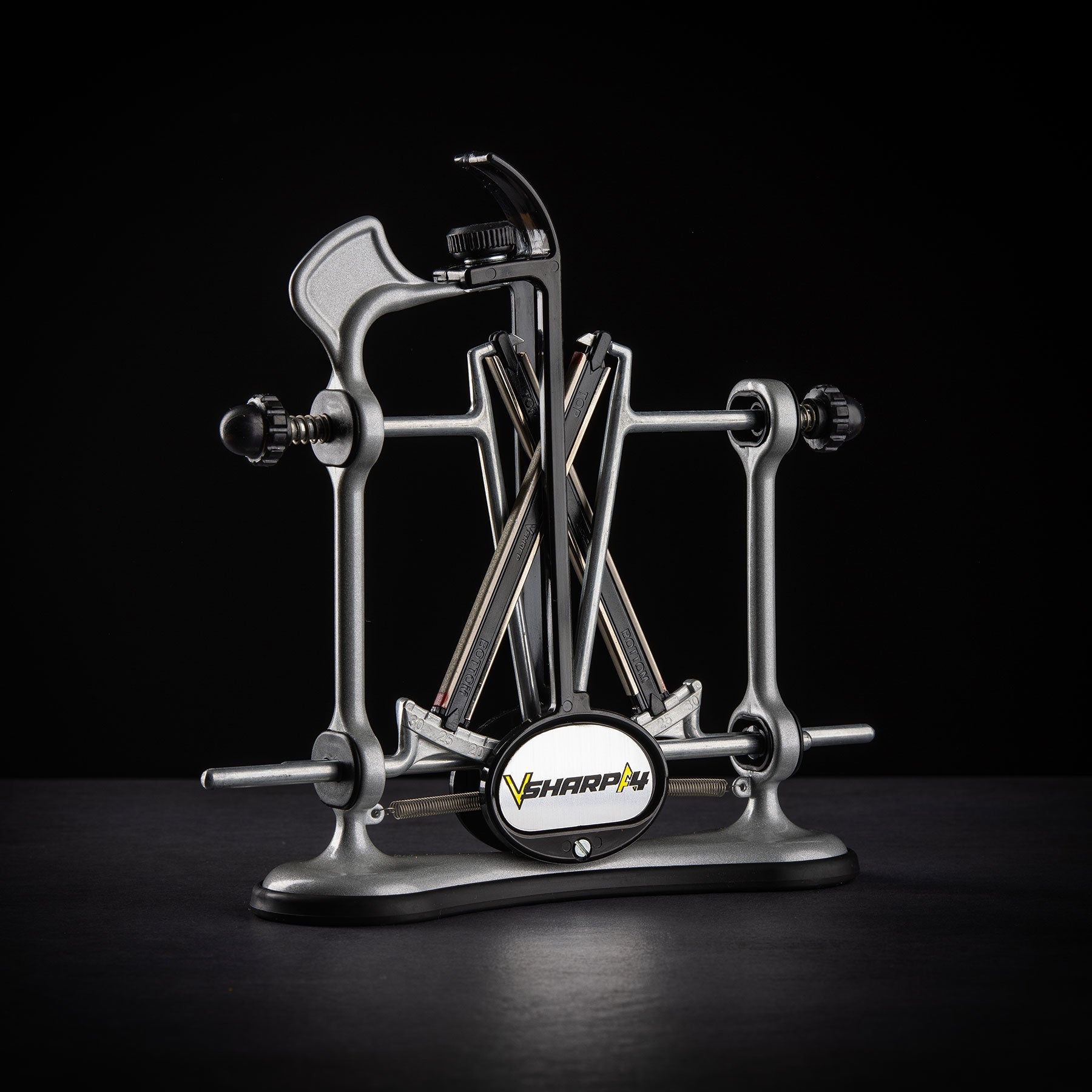 Warthog V-Sharp A4 Messerschärfer Silber Profi-Schleifgerät mit 4 Winkeln