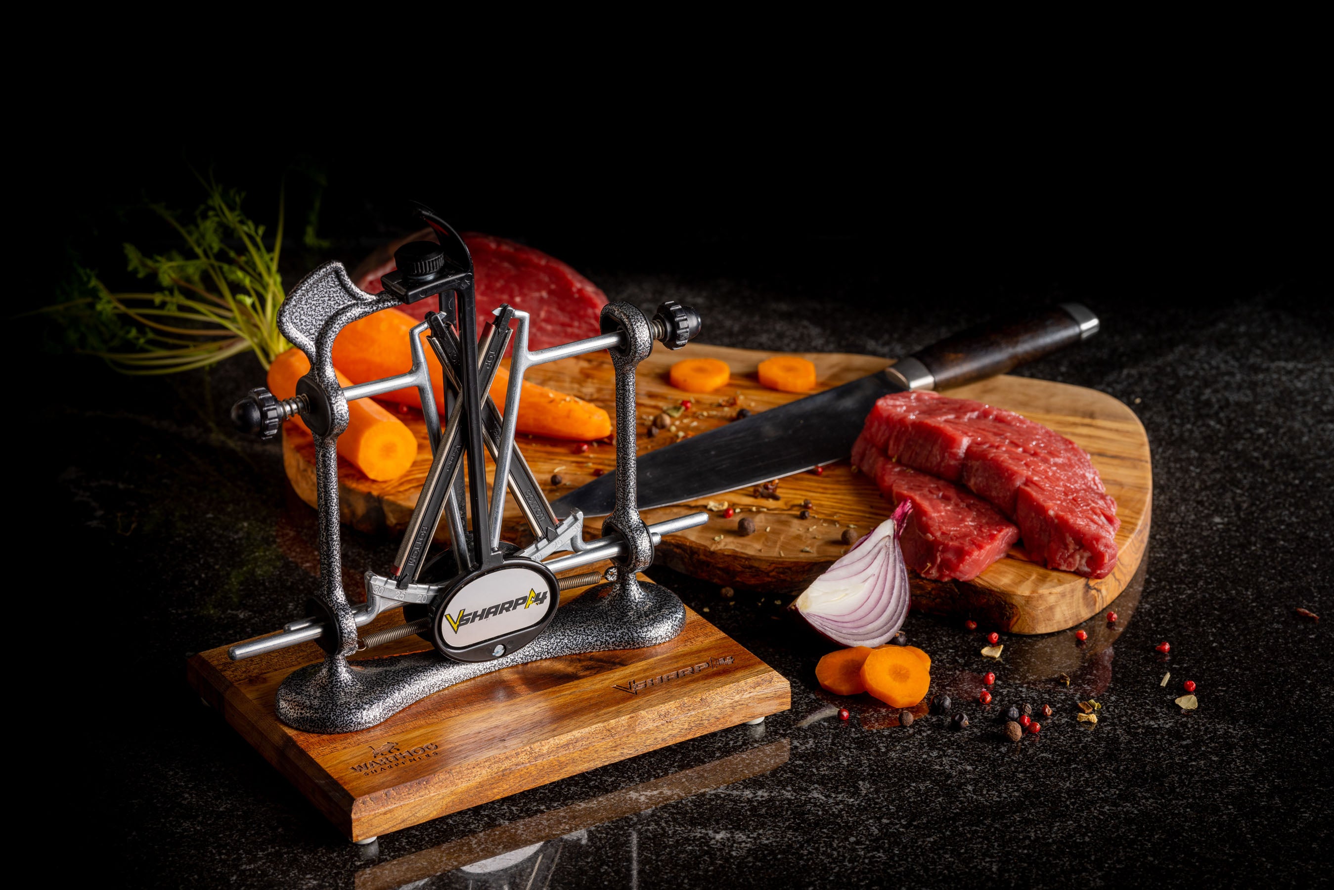 V-Sharp A4 ELITE Messerschärfer Anthrazit - Warthog Profi-Schärfgerät