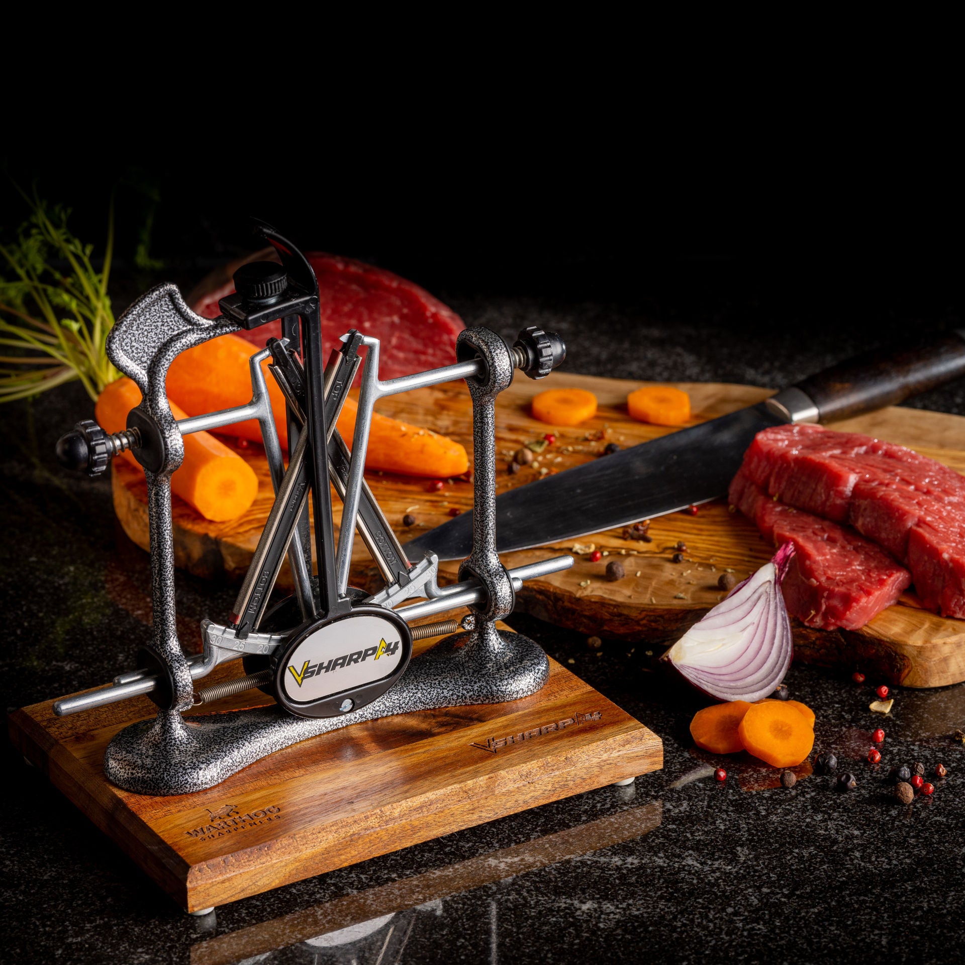 V-Sharp A4 ELITE Messerschärfer Anthrazit - Warthog Profi-Schärfgerät