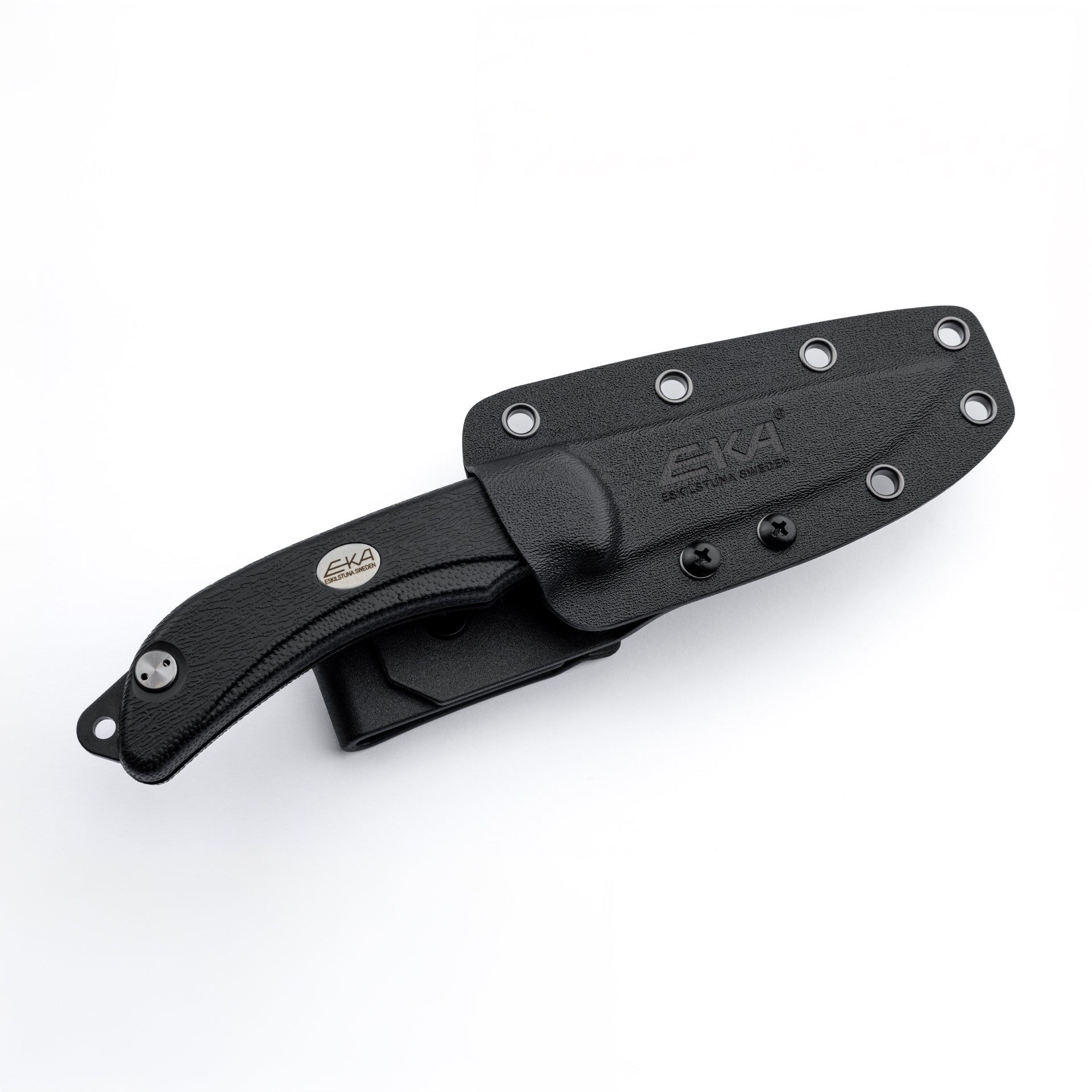 EKA SwedBlade G6 Black Jagdmesser mit schwenkbarer Klinge für Jäger