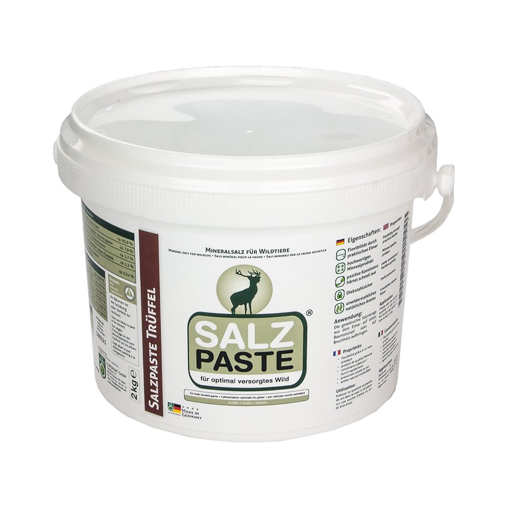 EUROHUNT Salzpaste Trüffel 2kg Eimer Mineralfutter für das Wildrevier