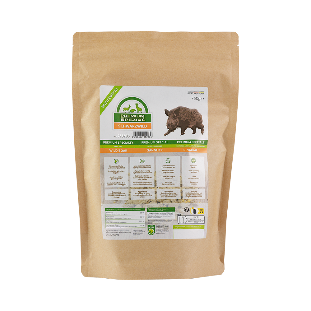 Eurohunt Wildlockmittel PREMIUM Spezial Schwarzwild 750g hocheffektives Lockfutter Jagd