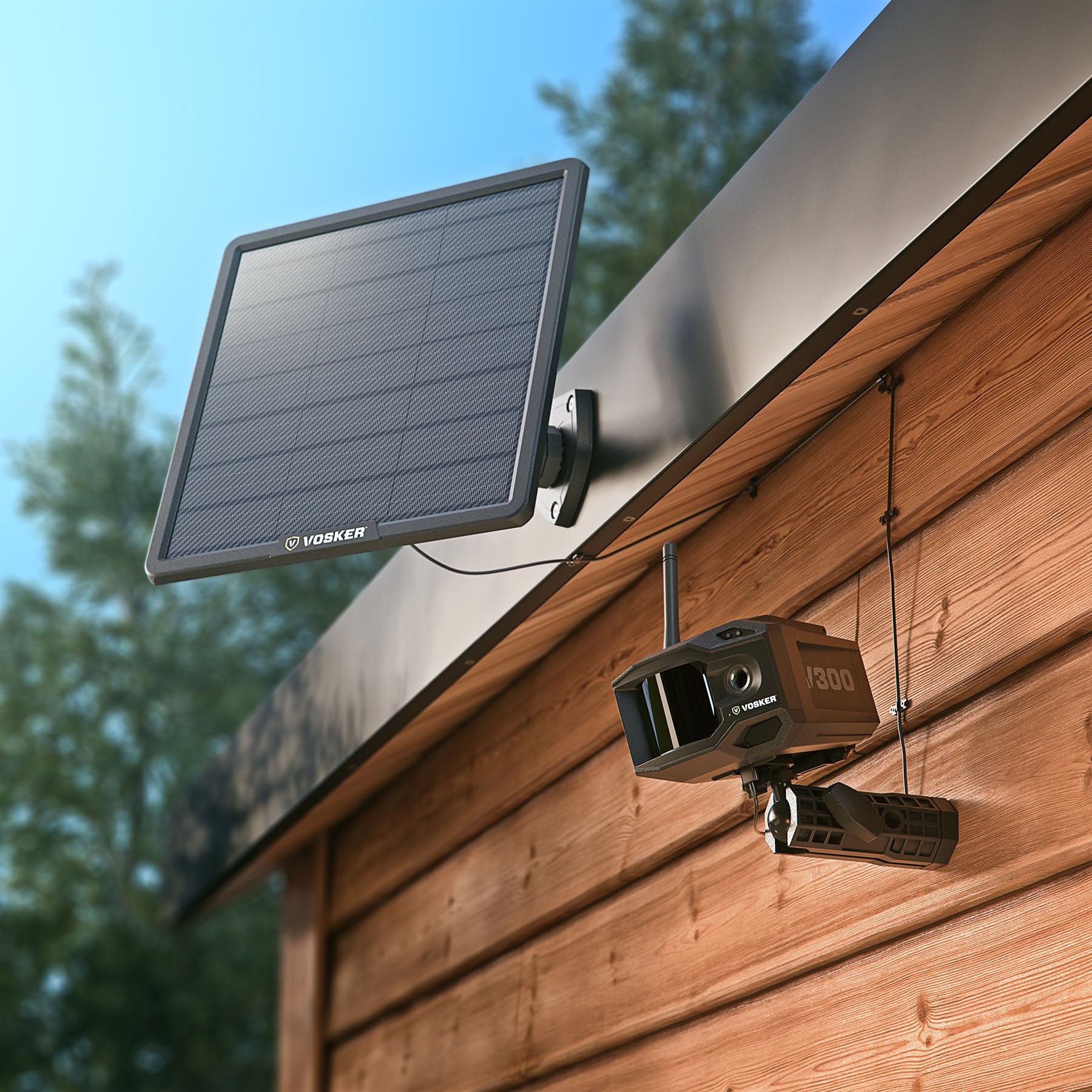 Vosker V300 Ultimate Solar 4G LTE Überwachungskamera Full HD Set