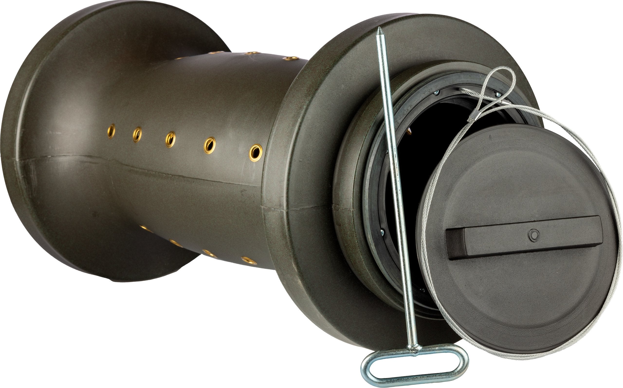 Eurohunt Robuste Wetterfeste Futtertrommel 2.0 für Effiziente Wildfütterung Jagdzubehör