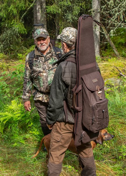 Mjoelner Hunting Birk Gewehr-Rucksackfutteral mit Lammfell-Futter für Schalldämpfer