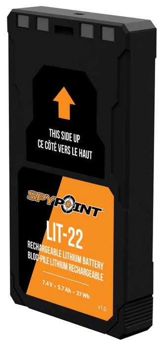 Spypoint LIT-22 Hochleistungs-Lithium-Ersatzakku für Flex Wildkameras Dauerhafte Energie