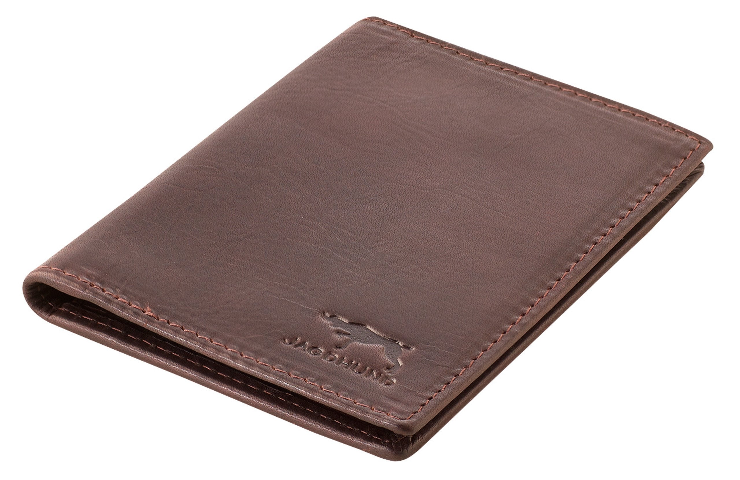 Jagdhund Gunther Premium Rindsleder Ausweishülle mit RFID-Schutz für Jäger