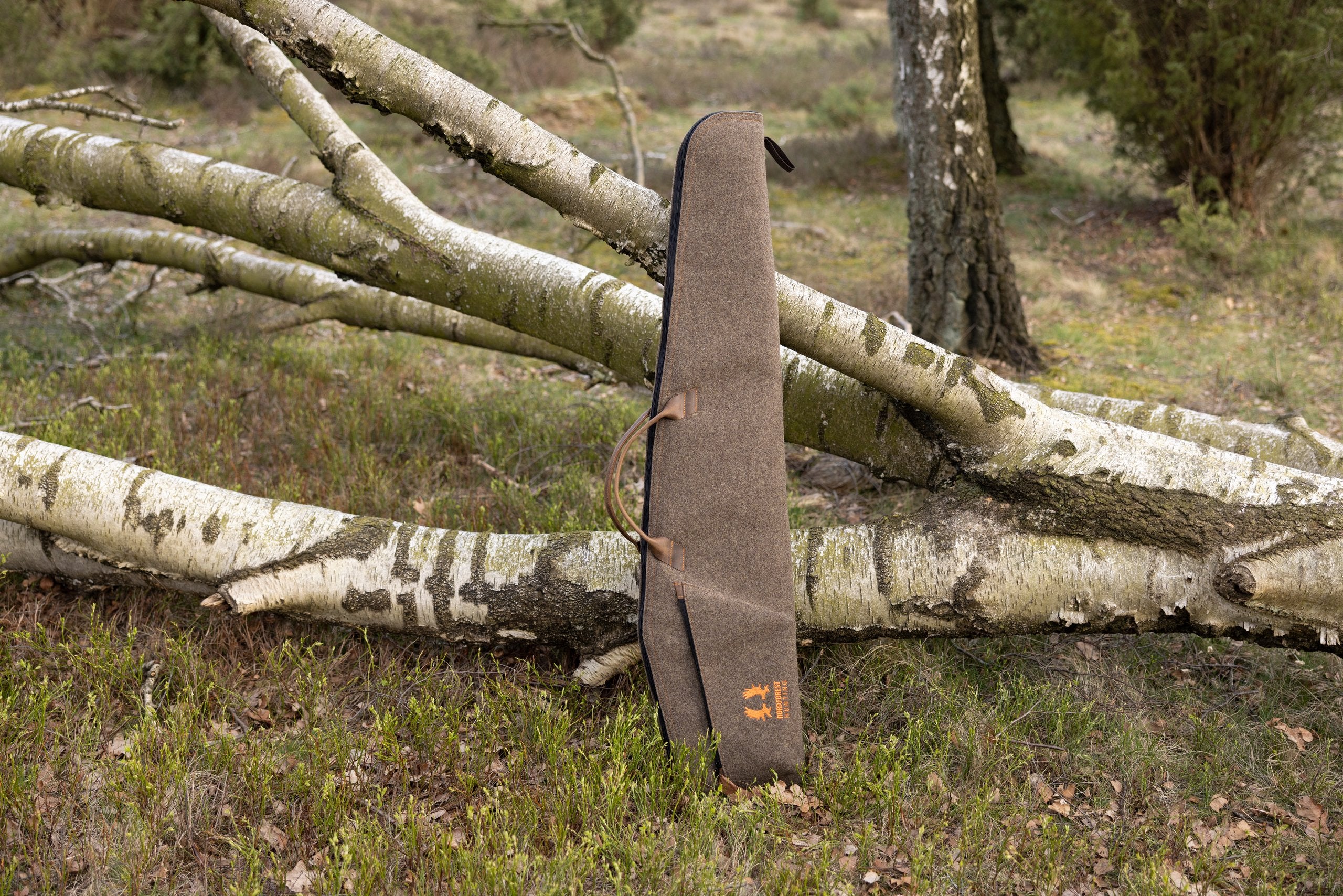 Nordforest Hunting Premium Wollfilz Gewehrfutteral für Büchsen und Flinten mit Optik