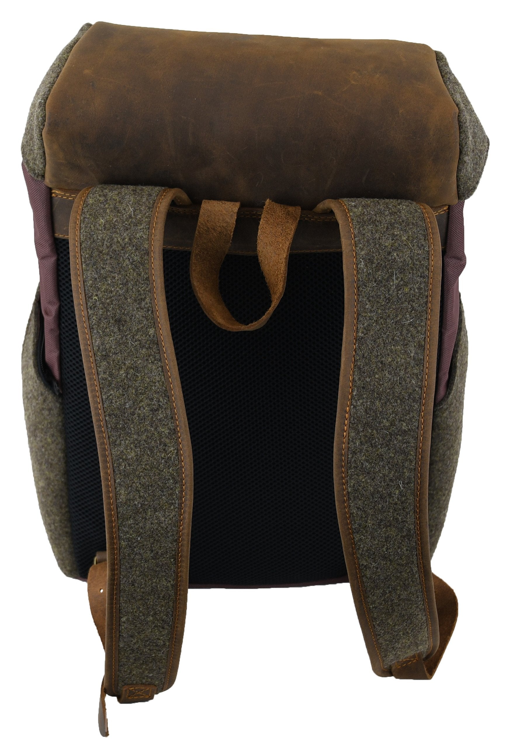 Nordforest Hunting Robuster 20L Jagdrucksack aus Wollfilz mit Premium-Lederdetails