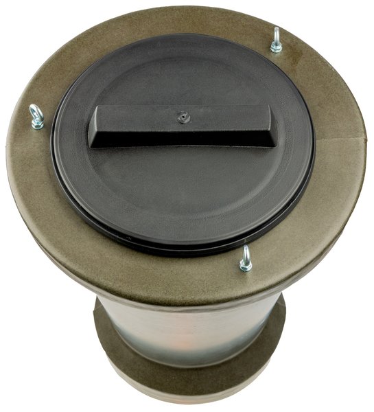 EUROHUNT Robuster 18kg Vorratsbehälter Futterautomat 2.0 – Effiziente Trichterform, Witterungsbeständig