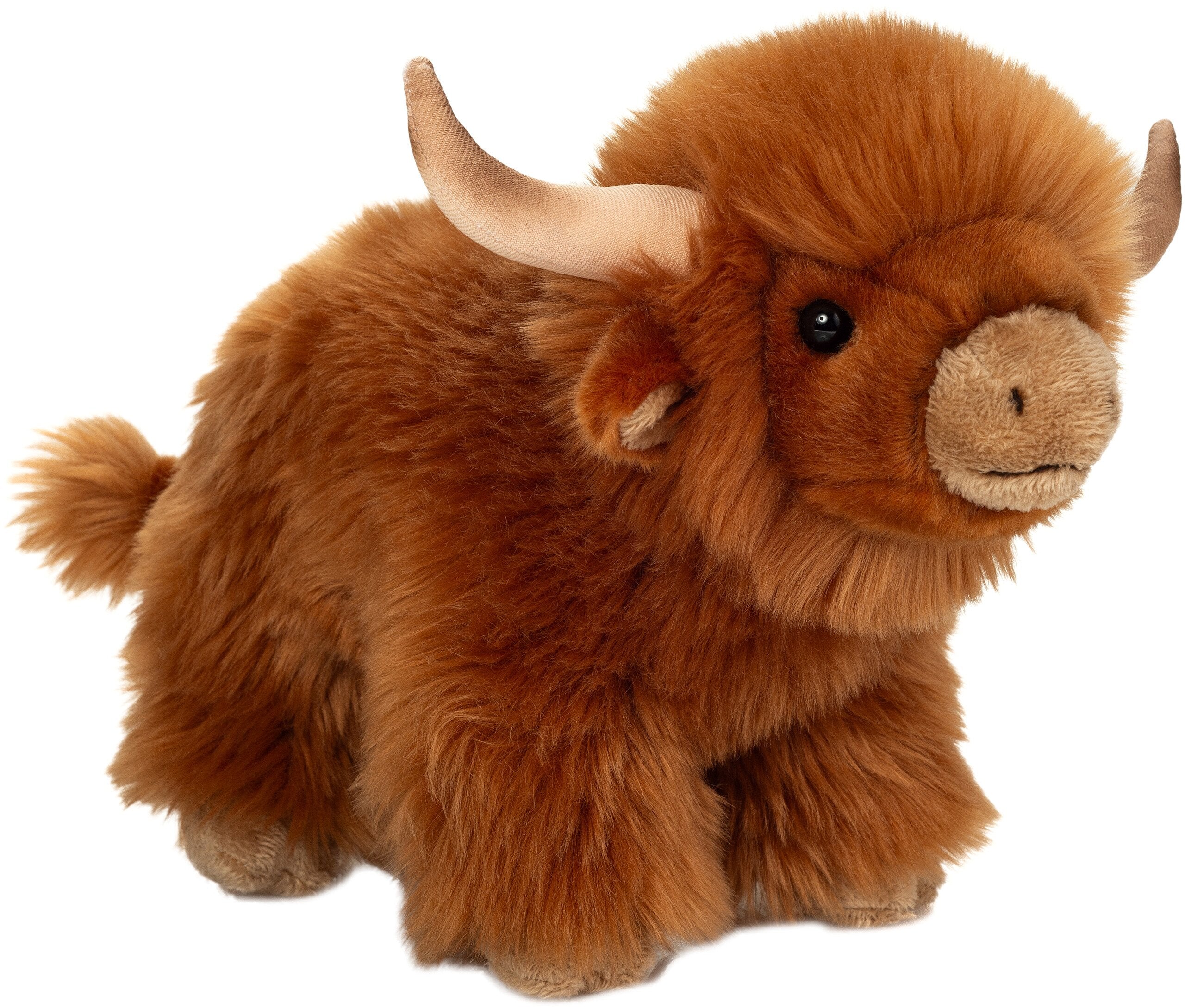 Teddy Hermann Plüschtier Kuscheltier Hochlandrind: Weiches, Handgefertigtes, Flauschiges Spielzeug für Kinder