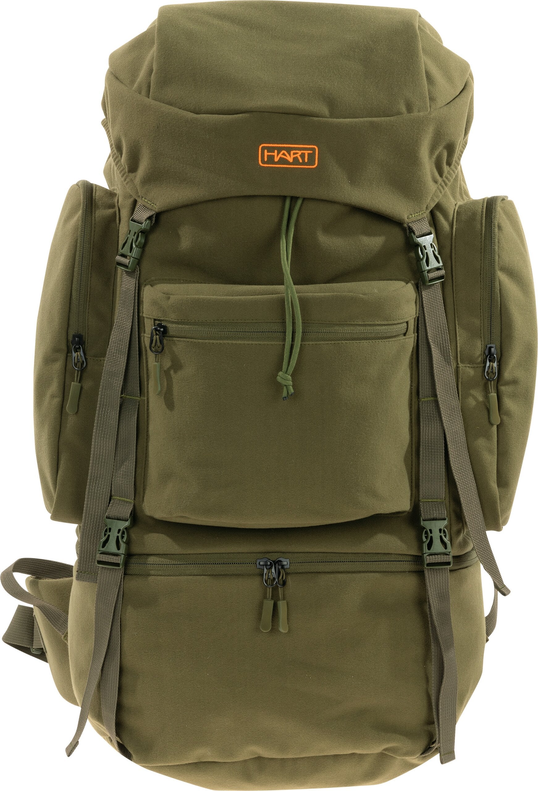 Hart Strone 50L Jagd- & Wanderrucksack: Wasserabweisend, Ergonomisch, Notfallpfeife, Viel Stauraum