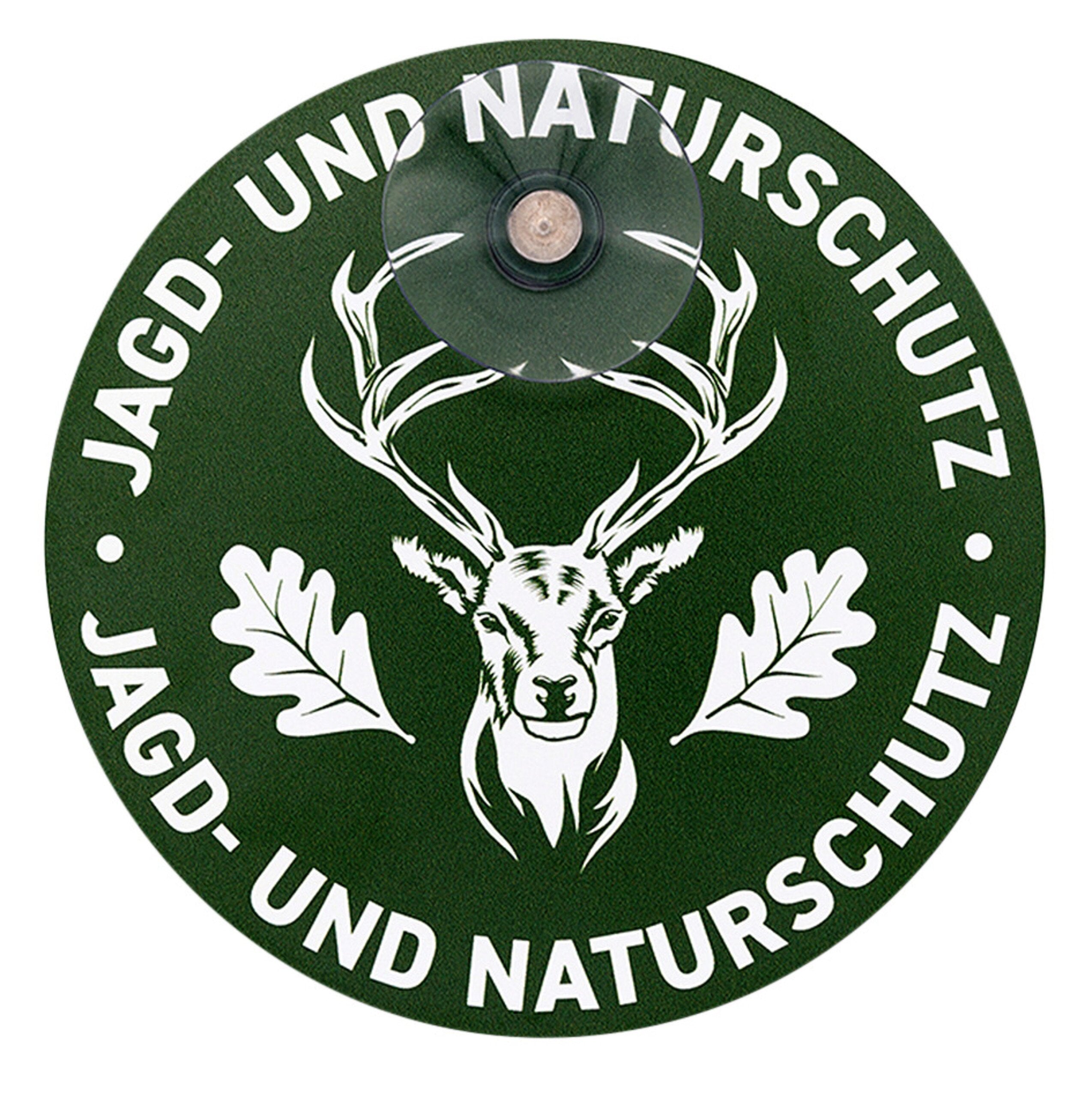 Wilde Hilde Original Robustes Autoschild Jagd Naturschutz Hirsch - UV-beständig, Aluminiumverbund