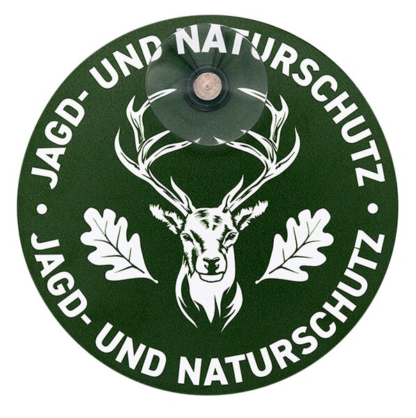Wilde Hilde Original Robustes Autoschild Jagd Naturschutz Hirsch - UV-beständig, Aluminiumverbund