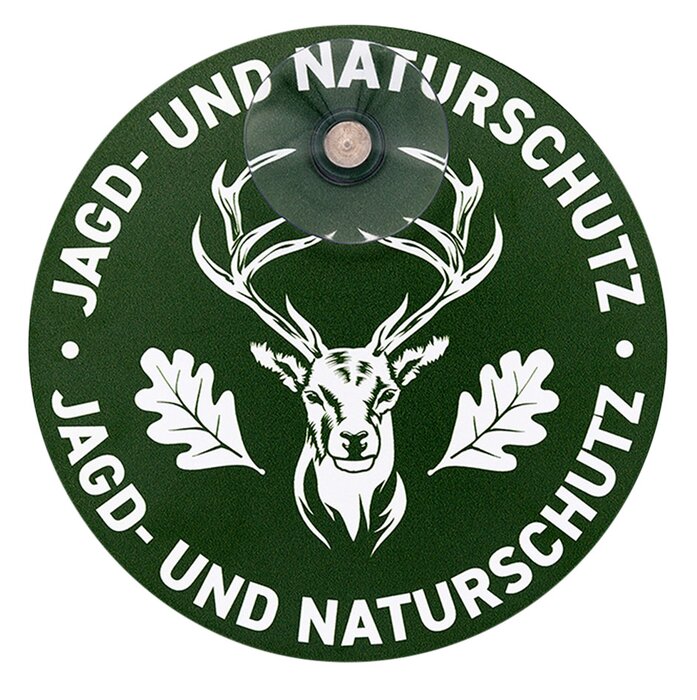 Wilde Hilde Original Robustes Autoschild Jagd Naturschutz Hirsch - UV-beständig, Aluminiumverbund