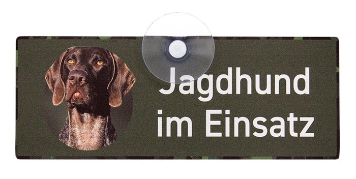 Wilde Hilde Original Auto-Schild Jagdhund im Einsatz: Wetterfest & Made in Germany