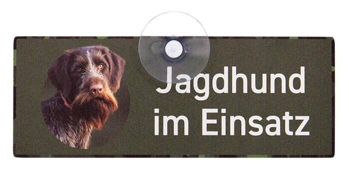 Wilde Hilde Original Auto-Schild Jagdhund im Einsatz: Wetterfest & Made in Germany