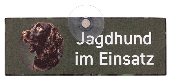 Wilde Hilde Original Auto-Schild Jagdhund im Einsatz: Wetterfest & Made in Germany