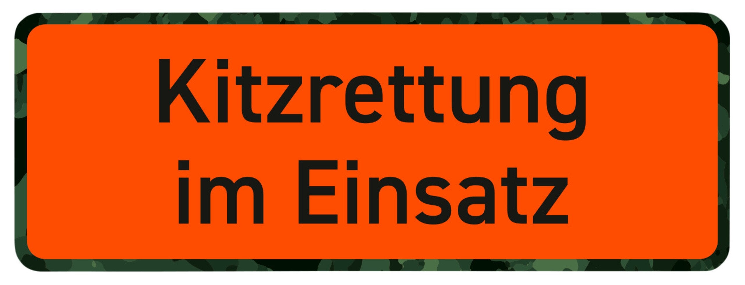 Wilde Hilde Original Magnetschild: Robuste Kitzrettung im Einsatz, UV-beständig