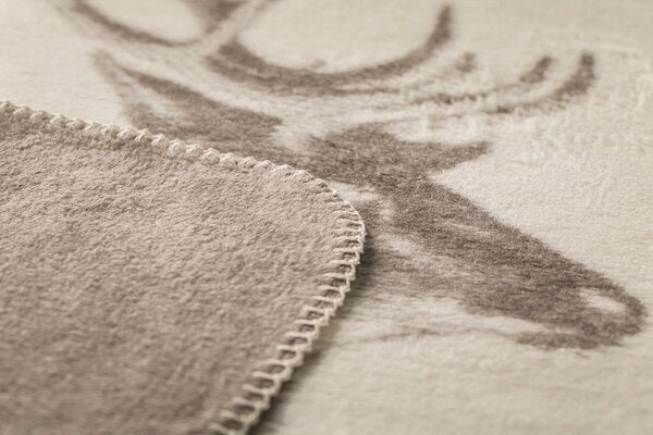 David Fussenegger Savona Hirschkopf Kuscheldecke – Weich, Nachhaltig, 200x150cm