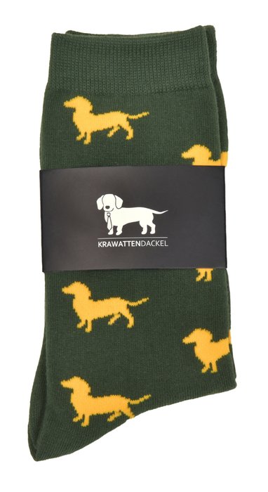 Krawattendackel Lustige Dackel Motiv Socken für Herren & Damen, Bequem & Stilvoll