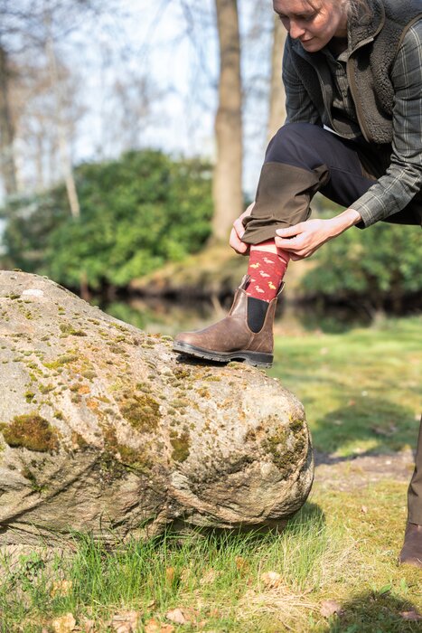 Nordforest Hunting Bequeme Enten-Motiv Socken für Jagd & Freizeit: Farbenfroher Komfort