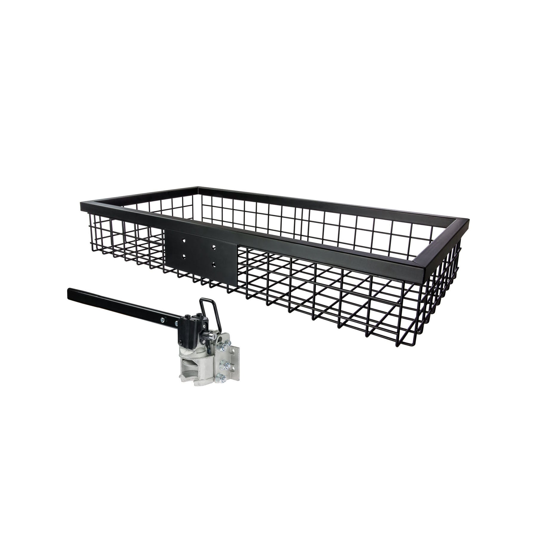 EUROHUNT Heckträger 1020x530x165 mm beschichtet mit abklappbarer Schnellkupplung