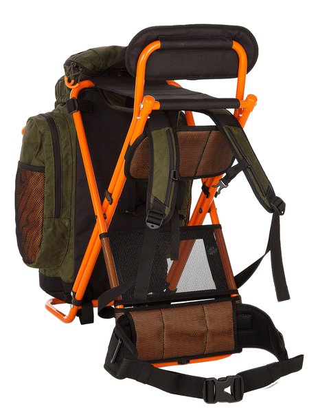 Fauna Björnen Evo 40 Ergonomischer 40L Jagd Sitzrucksack - Robuster Rucksackstuhl Grün