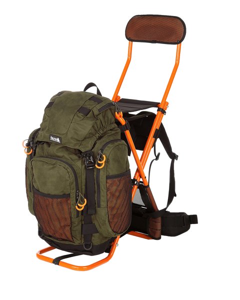 Fauna Björnen Evo 40 Ergonomischer 40L Jagd Sitzrucksack - Robuster Rucksackstuhl Grün
